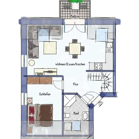 One-bedroom بيت للعطل